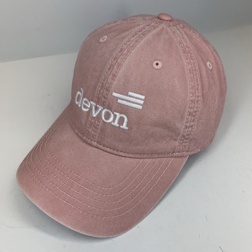 Devon Energy Hat Ponytail Opening Pink Strapback OSFMW Infinity Her Baseball Cap